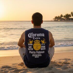 🍺 Corona Extra Puerto Peñasco Pocket Tank Top G 🍺